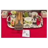 43 - NEW WMC PLATTER, SNACK CUPS, BBQ TOOL (N93)