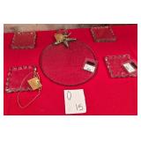 43 - NW WMC GLASS PLATTER & APPETIZER PLATES