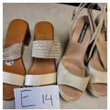11 - TWO PAIR OF SHOES SIZE 9.5 (E14)
