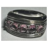 STERLING SILVER SIZE 6 RING 9.20GRS