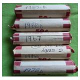 696 - FIVE ROLLS OF PENNIES (Z7)