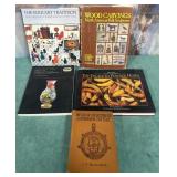 536 - LOT OF 5 FOLK ART WOOD & POTTERY BOOKS