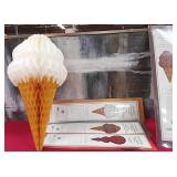 43 - NEW WMC ICE CREAM CONE PARTY DECORATIONS