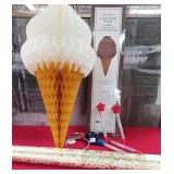 43 - NEW WMC ICE CREAM CONE DECORATIONS, PAPER