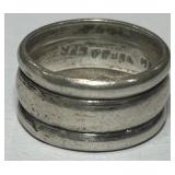 STERLING SILVER SIZE 7 RING 6.90GRS
