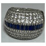 STERLING SILVER SIZE 8 RING 14.50GRS