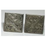 STERLING SILVER CUFFLINK 13.70GRS