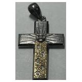 STERLING SILVER CROSS PENDANT 2.60GRS