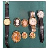 11 - LOT OF WATCHES & COSTUME JEWELRY (F231)