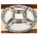 310 - ASIAN SERVING TRAY SET W/ SIDE DISHES (A17)
