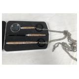 313 - VINTAGE "THINGS REMEMBERED" DESK SET (A4)