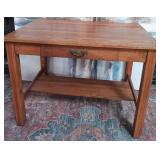 537 -  VINTAGE LIBRARY TABLE DESK (N90)