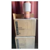 204 - TWO BOXES OF DECORATIVE VASES