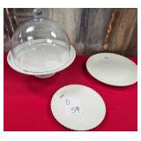 43 - NEW WMC CAKE SAVER, SERVING PLATES (O59)