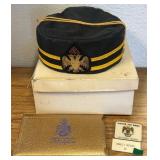 716 - VINTAGE SCOTTISH RITE SECRET SOCIETY CAP(6)