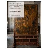 11 - LATE QING DYNASTY GILT LACQUER SCREEN