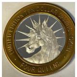 .999 FINE SILVER GAMING TOKEN (B74)