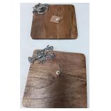 43 - NEW WMC TWO MUD PIE SEA MINI CHEESE BOARDS (O