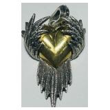 STERLING SILVER SIGNED PENDANT 28.30GRS