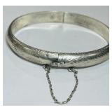 STERLING SILVER BANGLE BRACELET 12.10GRS