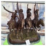 11 - BRONZE COMING THROUGH THE RYE SCULPTURE 29"T