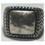 STERLING SILVER SIZE 9 RING 12.80GRS