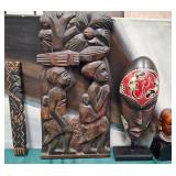11 - FOUR PIECES CARVED TRIBAL FIGURES (F162)
