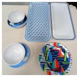 43 - NEW WMC SERVING PLATTERS, BOWLS (O77)
