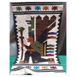 537 - HANDWOVEN FOLK ART WALL DECOR (N65)