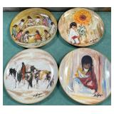 11 - FOUR DE GRAZIA COLLECTIBLE PLATES (F62)