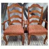 534 - PAIR OF MATCHING VINTAGE ARM CHAIRS (F244)
