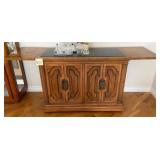503 - VINTAGE WOODEN FLIP TOP SERVER BAR (N28)