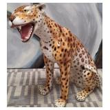 11 - CERAMIC LEOPARD 27"T (F8)