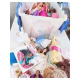 11 - BIN OF MIXED TOYS & DOLLS (F89)