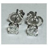 14KT WHITE GOLD .30CT DIAMOND STUD EARRINGS