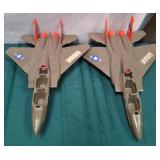 11 - TWO VINTAGE TOY FIGHTER JETS (F166)