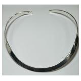 STERLING SILVER CHOKER NECKLACE 24.00GRS