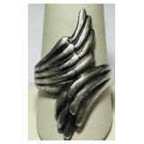 STERLING SILVER SIZE 10 RING 8.00GRS
