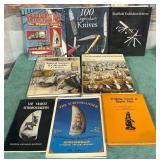 536 - LOT OF 8 KNIFE SCRISHAW & MARITIME BOOKS