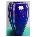 537 - BLUE MIKASA VASE 10" (N10)