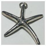 STERLING SILVER STARFISH PENDANT 4.20GRS