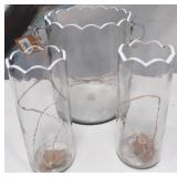 43 - NEW WMC MUD PIE ICE BUCKET & TWO GLASSES (N31