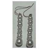 14KT YELLOW GOLD PEARL EARRINGS