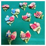 CERAMIC FLORAL DECOR FIGURINES (N18)