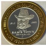 .999 FINE SILVER GAMING TOKEN (B63)