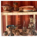 11 - LOT OF MISC SILVERPLATED DECORATIVE ITEMS