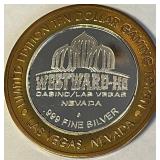 .999 FINE SILVER GAMING TOKEN (B59)