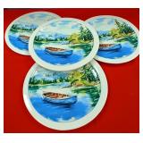 43 - NEW WMC FOUR MUD PIE DESSERT PLATES (N36)