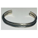 STERLING SILVER CUFF BRACELET 22.60GRS