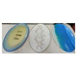 43 - NEW WMC THREE OVAL SERVING TRAYS (O70)
